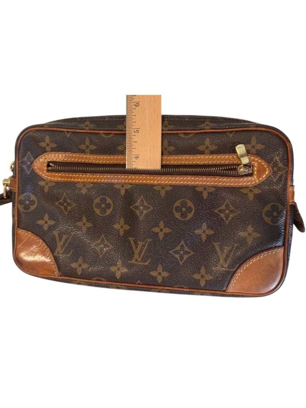 Louis Vuitton Marly Dragonne GM Coated Canvas Monogram Clutch Wristlet SL0916 - Picture 14 of 16
